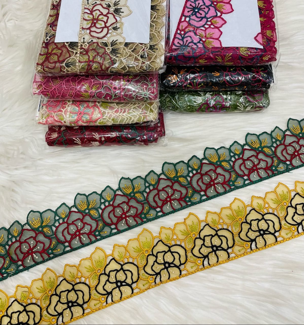 multi organza lace