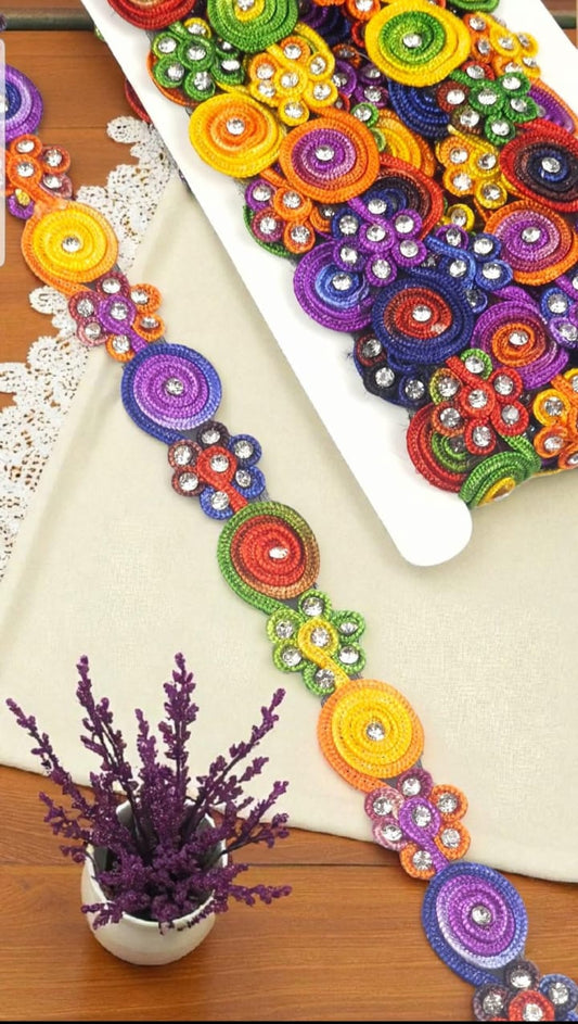 multi indian nagina lace