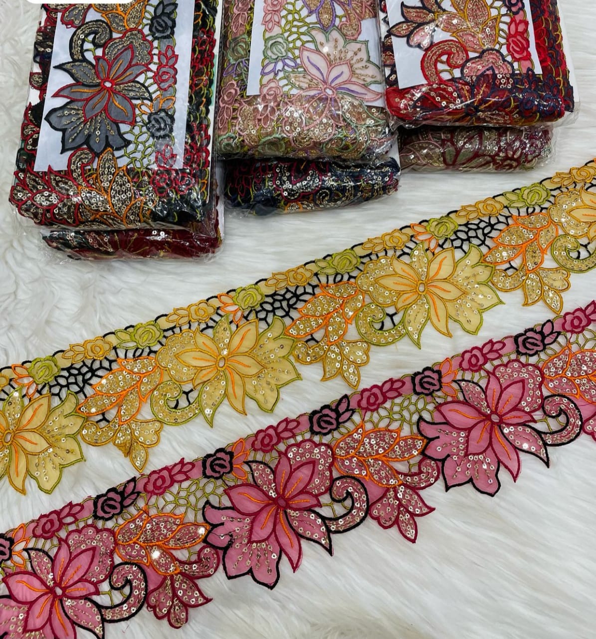 multi organza lace